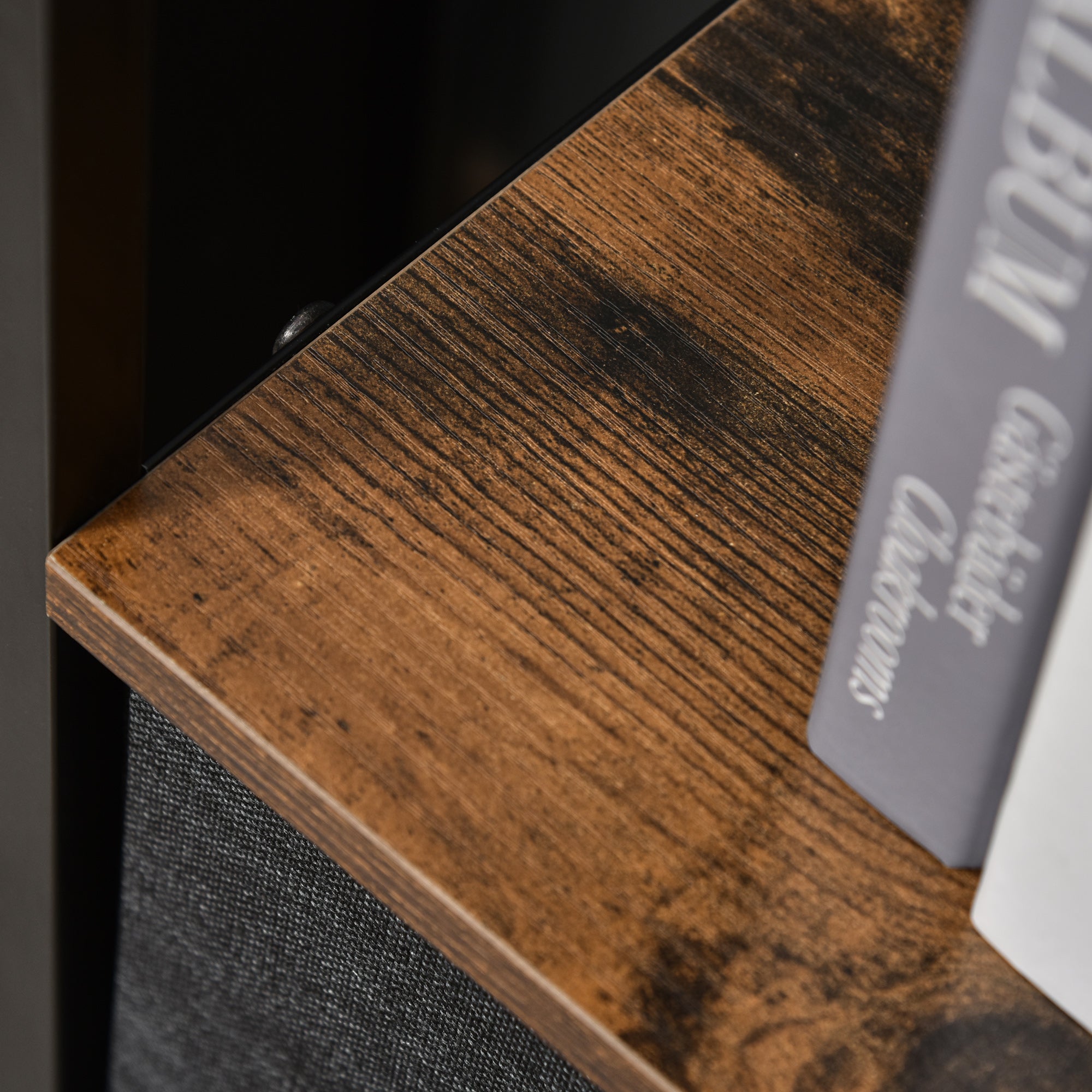 Kozy 3 Drawer Storage Chest Unit Home Cabinet w/ Shelves Home Living Room Bedroom Entryway Living Furniture, Black