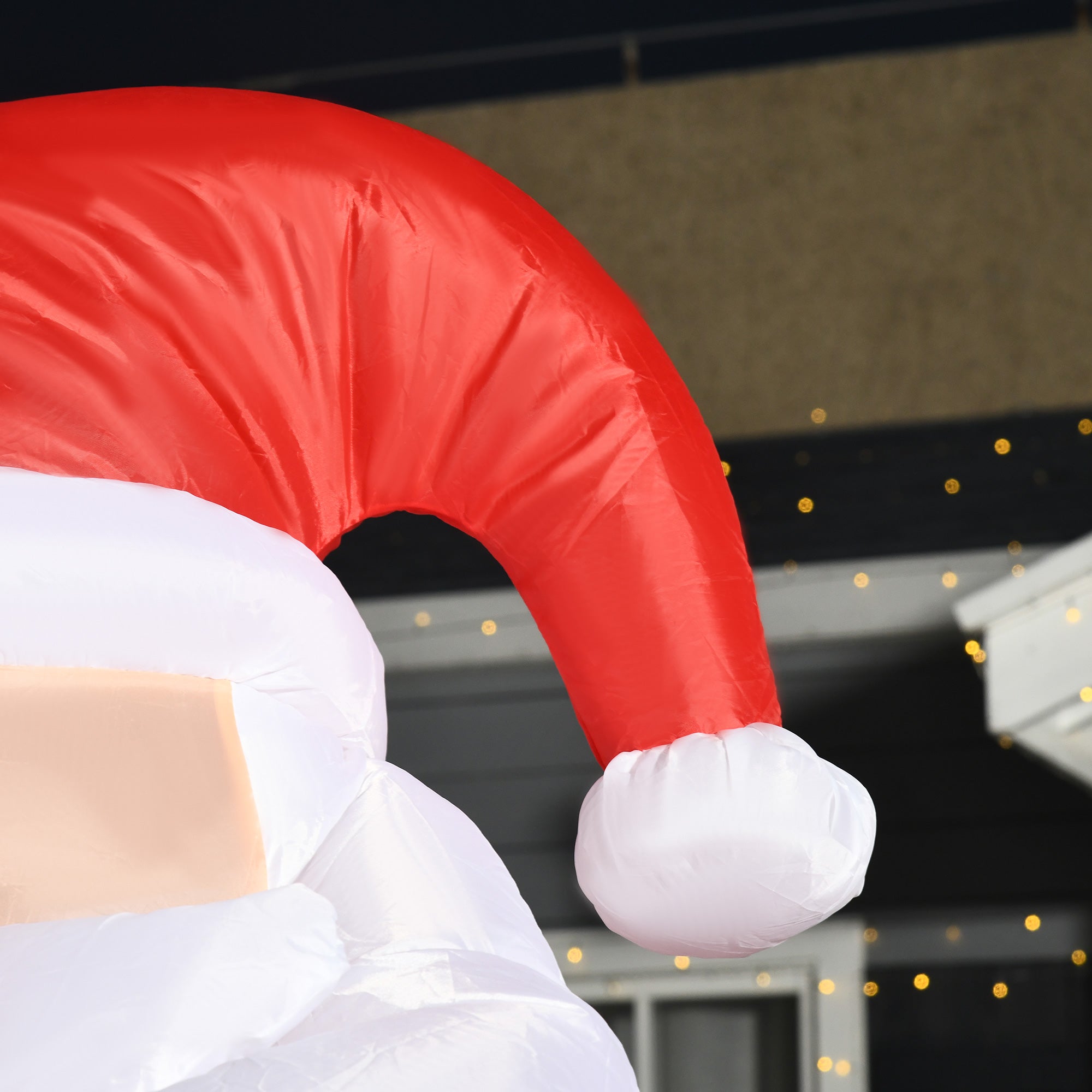 HOMCOM Inflatable Air Blown Christmas Santa Claus 240cm LED Lighted