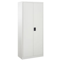 Kozy Lockable Filing Cabinet Tall Adjustable Shelf Large Office Storage for Office Use, White
