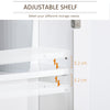 Bathroom Furniture Set, Mirror Cabinet Wall Mounted with Adjustable Shelf, Bathroom Sink Cabinet with Storage, and Grain