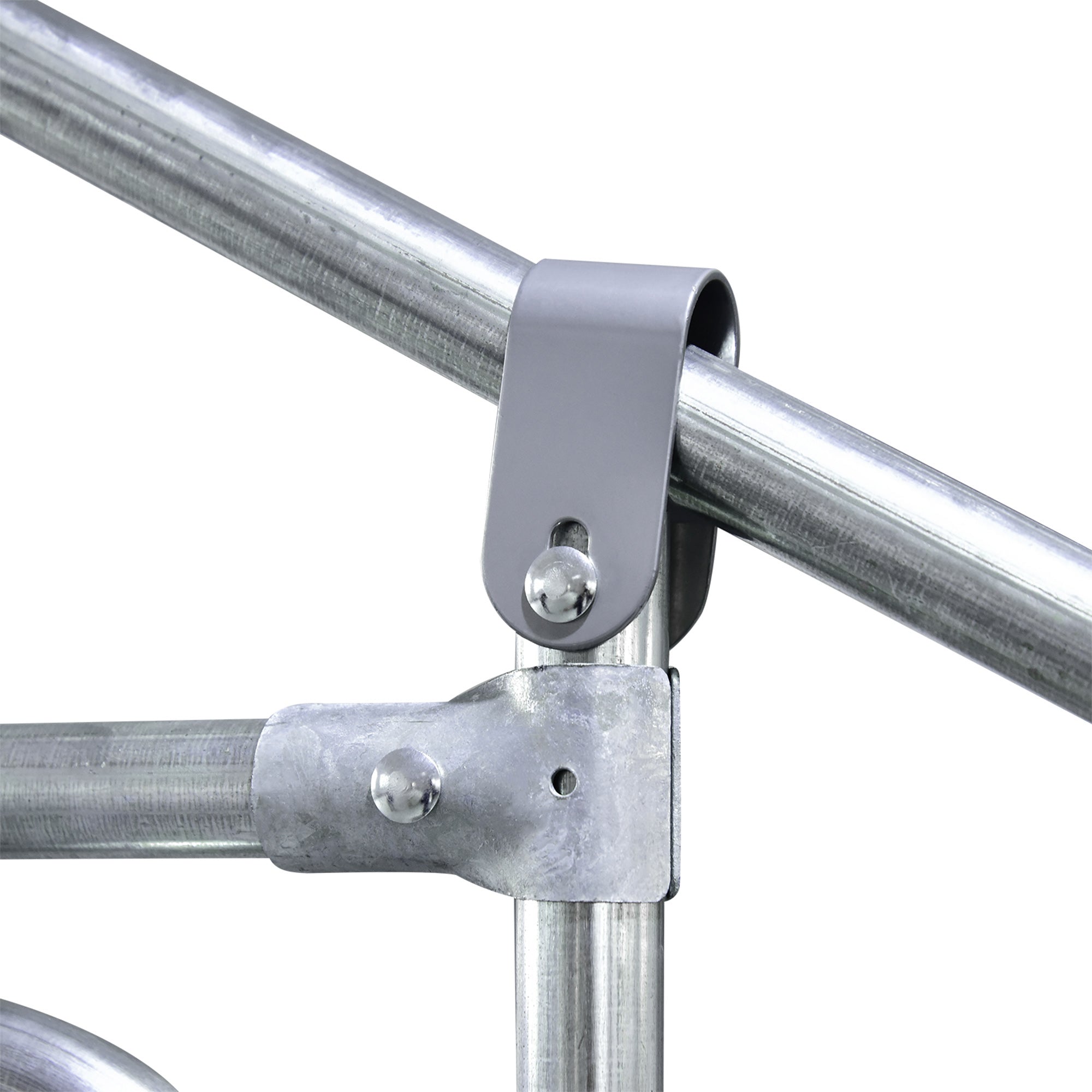 Kozy Large Hen Coop, Galvanised Walk In Chicken Run with Cover, 6 x 3 x 2m, Silver