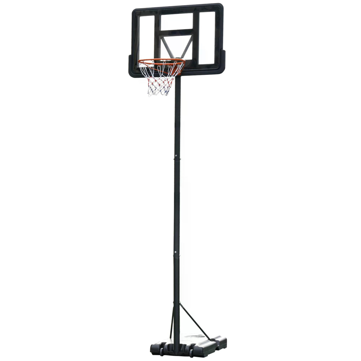 Kozy Portable Basketball Hoop Stand 231-305cm Height Adjustable w/ Moving Wheels