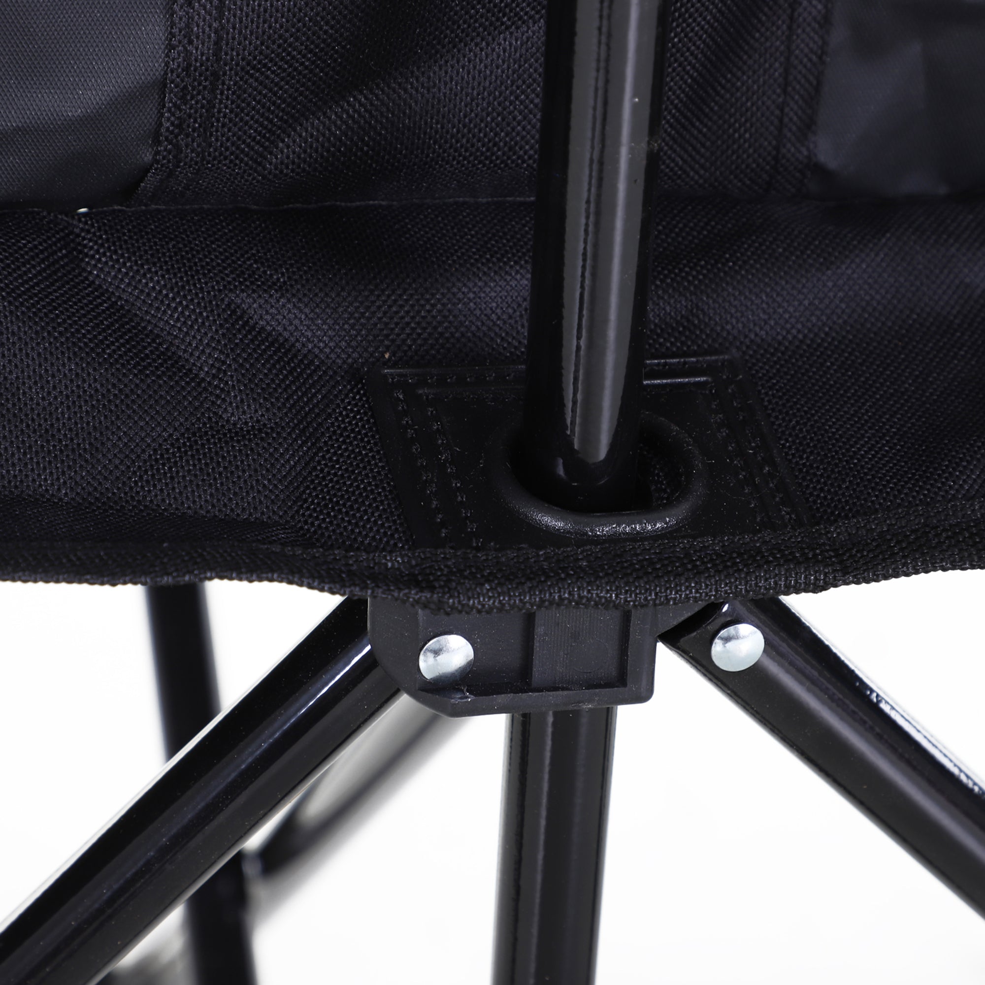 Kozy 6 Seat Folding Sports Bench Portable Sports Team Bench Spectator Chair with Cooler Bag and Carrying Bag for Outdoor Picnic Camping - Black