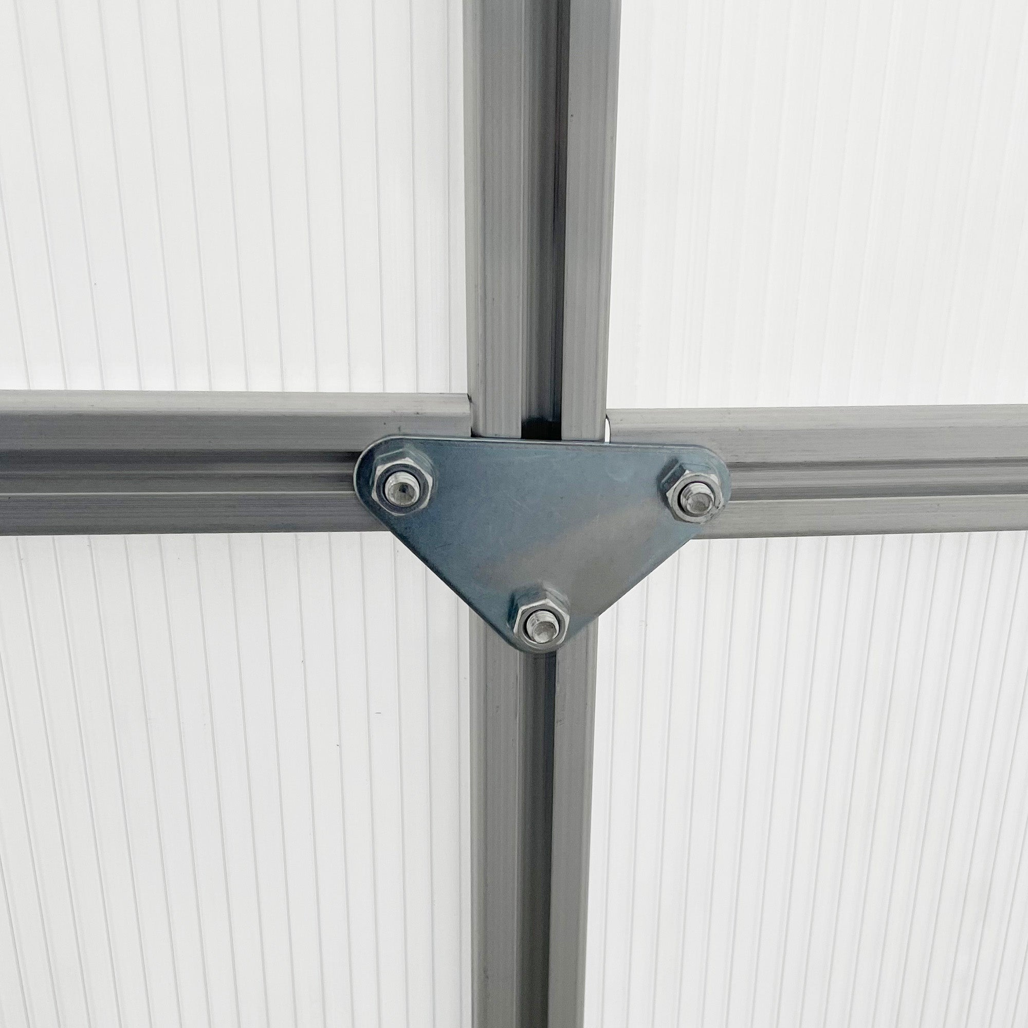 Kozy 190 x 253 cm Walk-In Polycarbonate Greenhouse - Silver-Tone