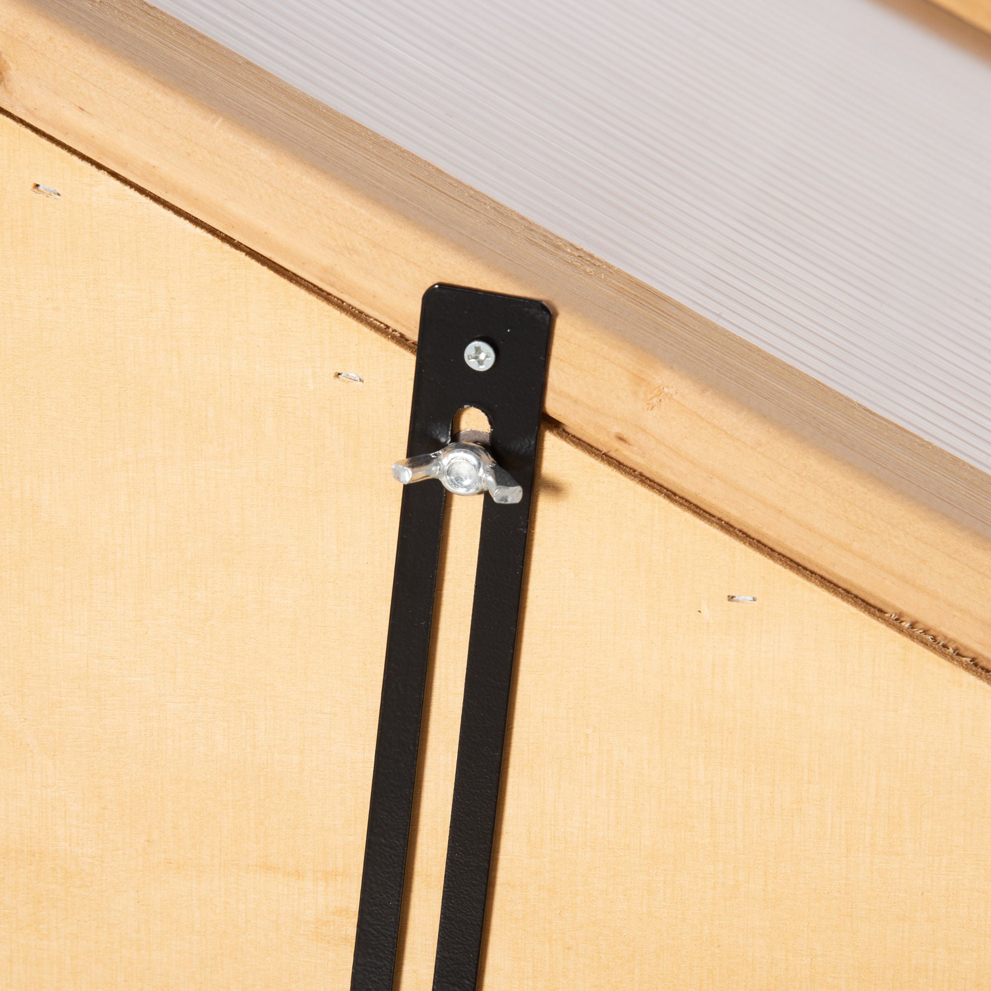 Kozy Wooden Cold Frame Polycarbonate Greenhouse with Openable Top Cover and Double Door, Grow House for Flower, Vegetable and Plants, 70 x 50 x 120cm, Grey