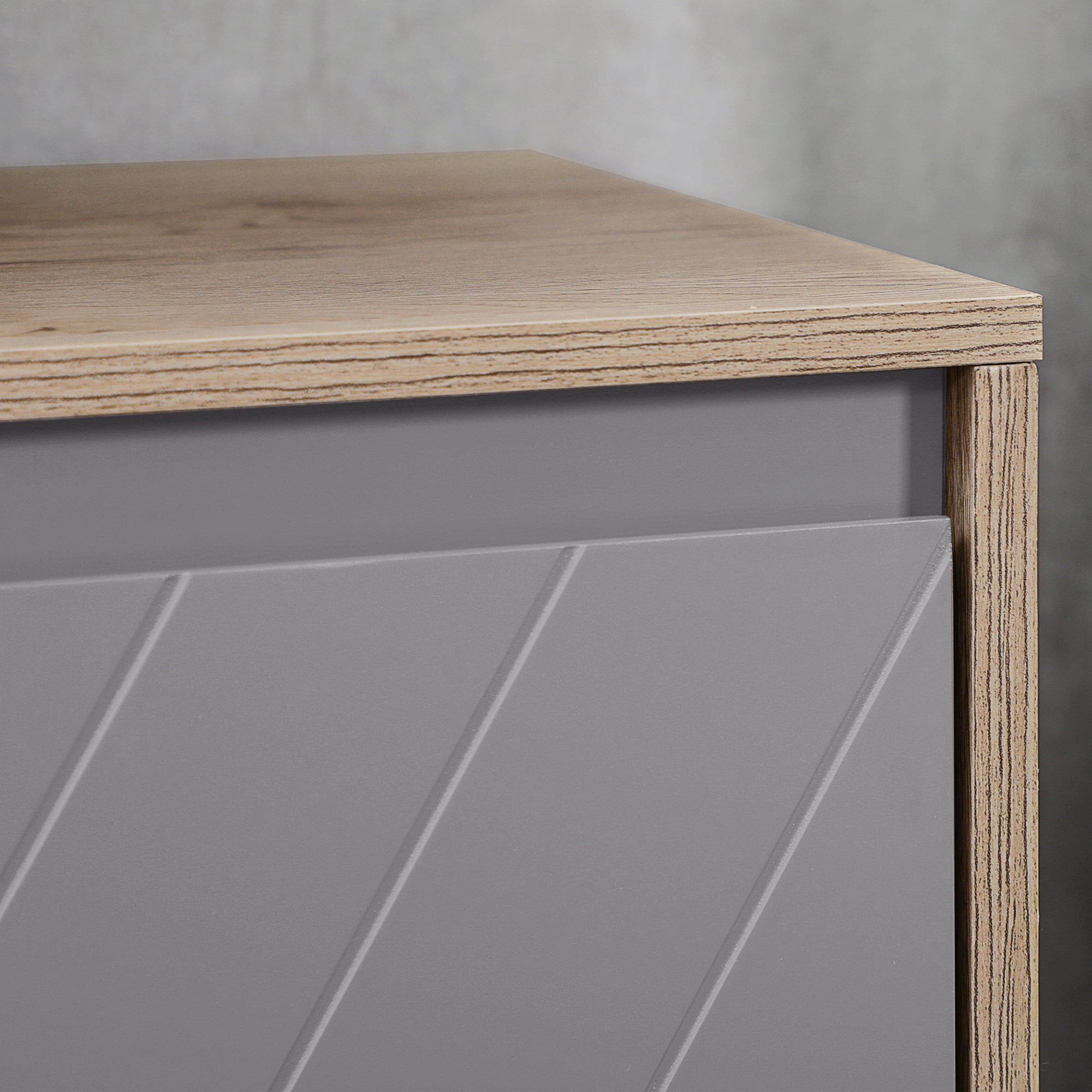 Kozy Under Sink Storage Cabinet Floor Standing Cupboard w/ Adjustable Shelf Bathroom Cabinet 2 Doors Versatile Style Grey