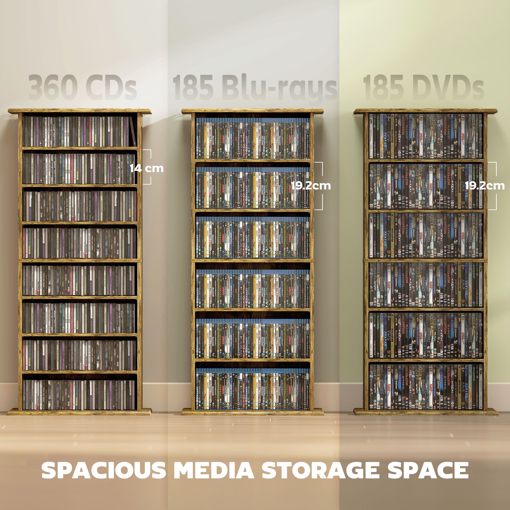 Kozy 360 CD Storage Unit - Rustic Brown