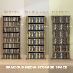 Kozy 360 CD Storage Unit - Rustic Brown