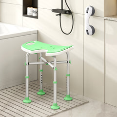 Kozy - 39-51.5cm 'U' Seat Padded Shower Stool - Green