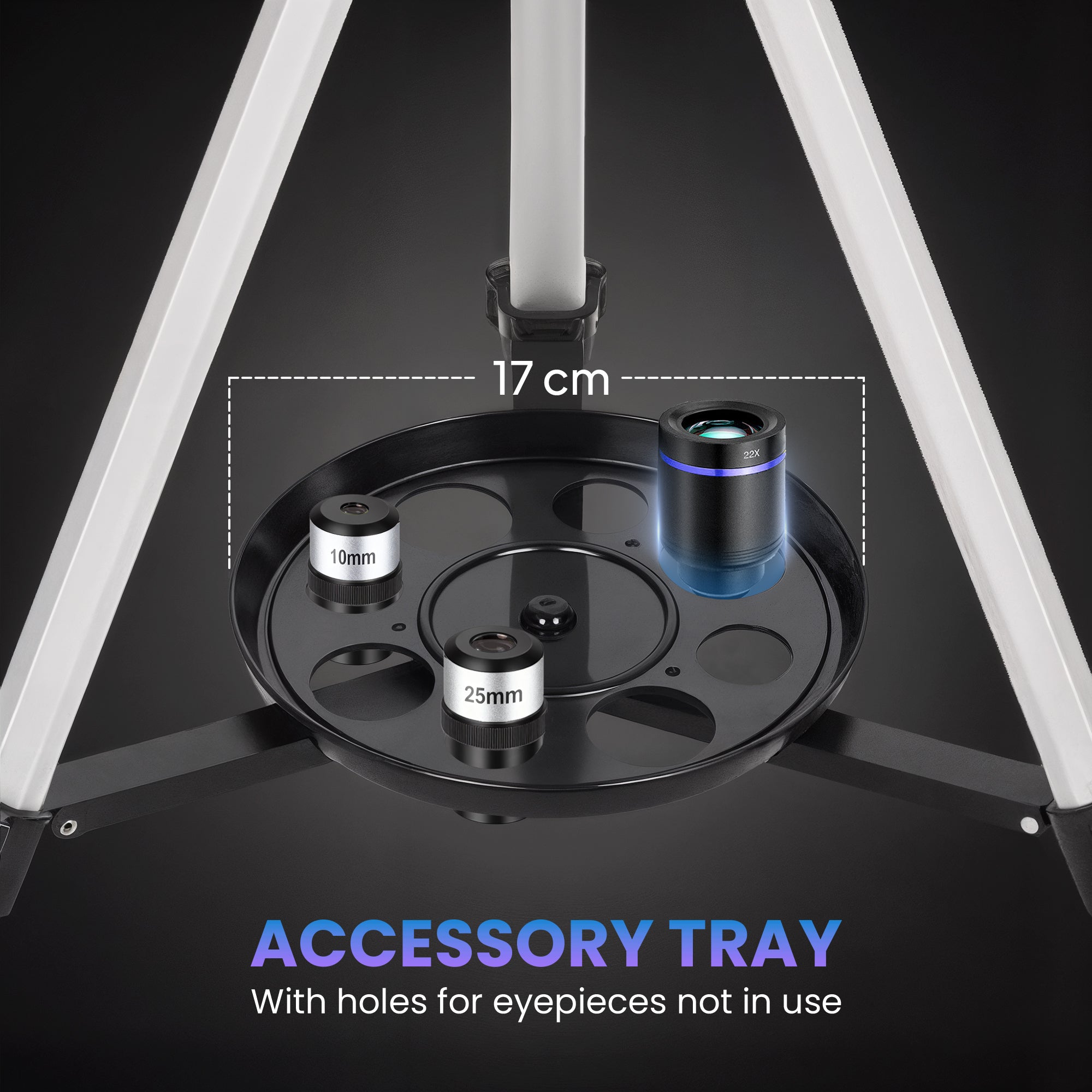 Kozy Astronomy Telescope for Adults and Beginners with 70 mm Aperture, Carry Bag, White