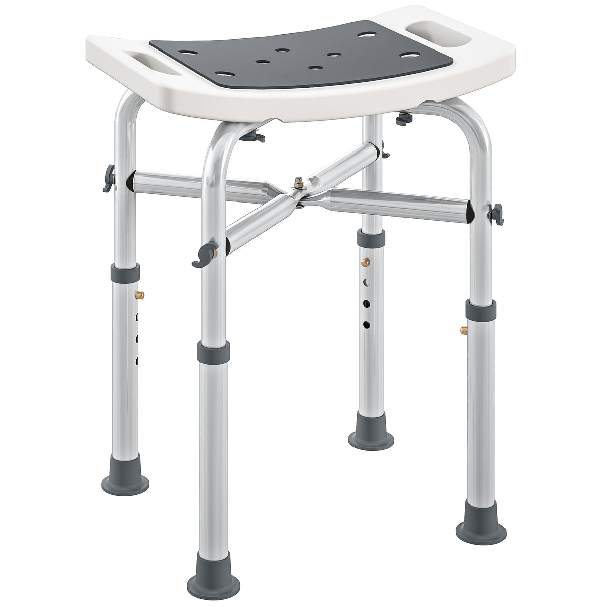 Kozy - 44-51.5cm Aluminium Frame Shower/Bath Stool - Grey