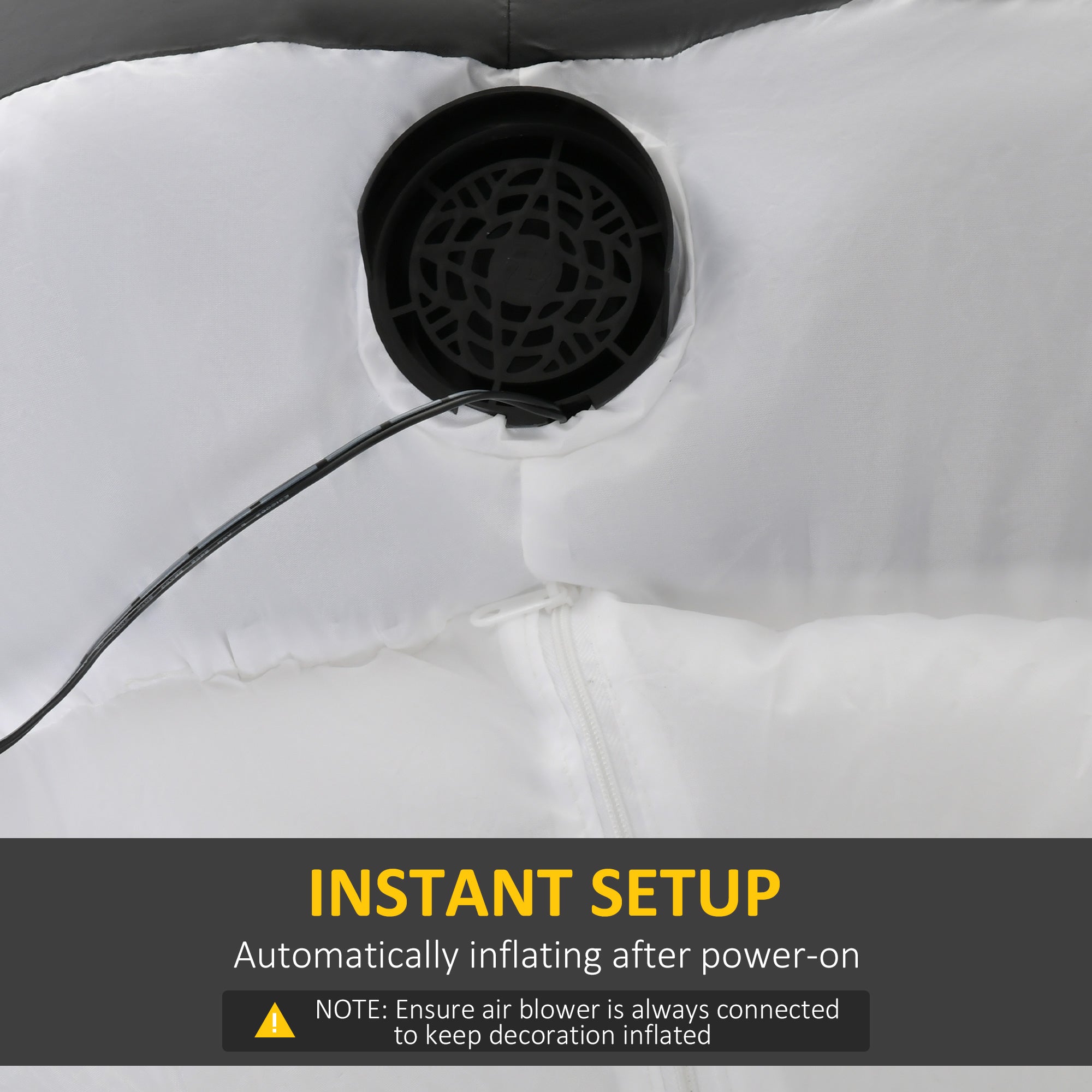 Kozy 3m Halloween Inflatable Skeleton Ghost Decoration, LED Lighted for Home Indoor Outdoor Garden Lawn Decoration Party Prop