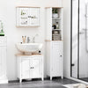Bathroom Furniture Set, Mirror Cabinet Wall Mounted with Adjustable Shelf, Bathroom Sink Cabinet with Storage, and Grain