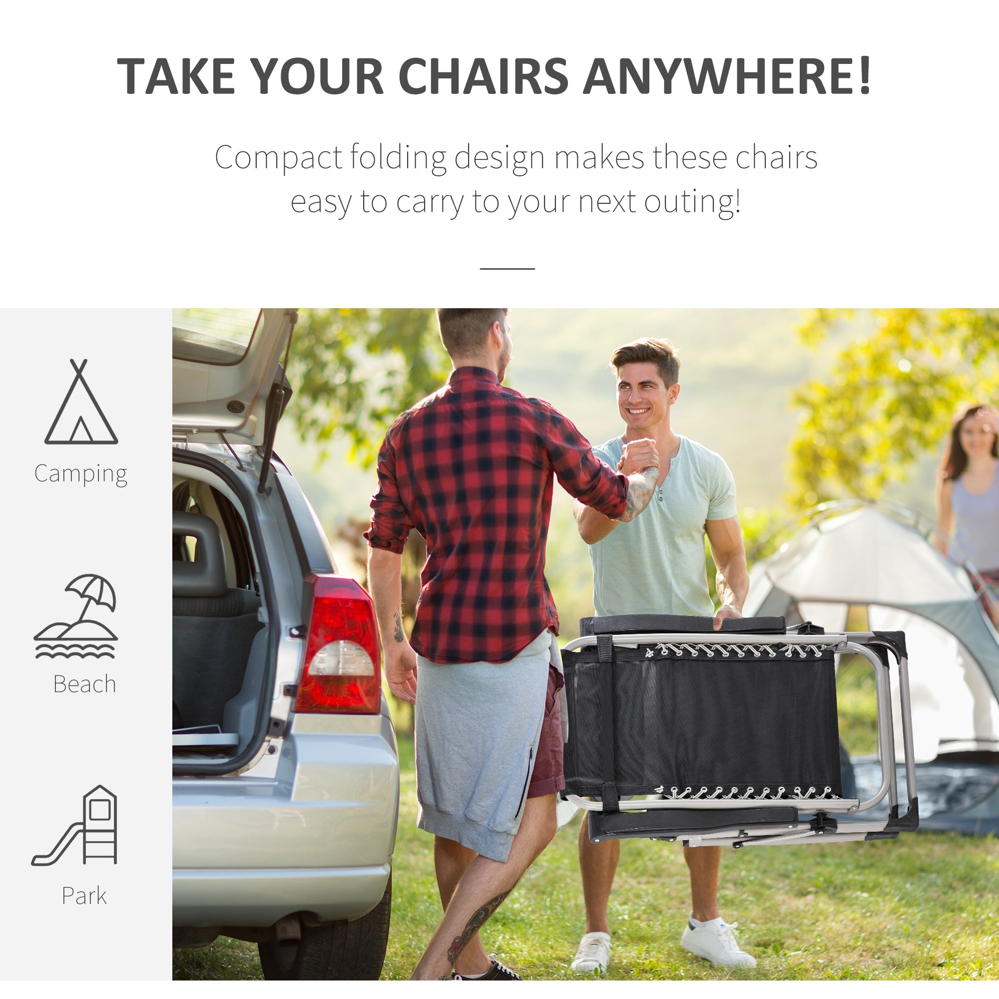 Kozy 2pc Reclining Zero Gravity Sun Loungers ,Folding Chaise Lounge Chair with Cushions, Light Grey