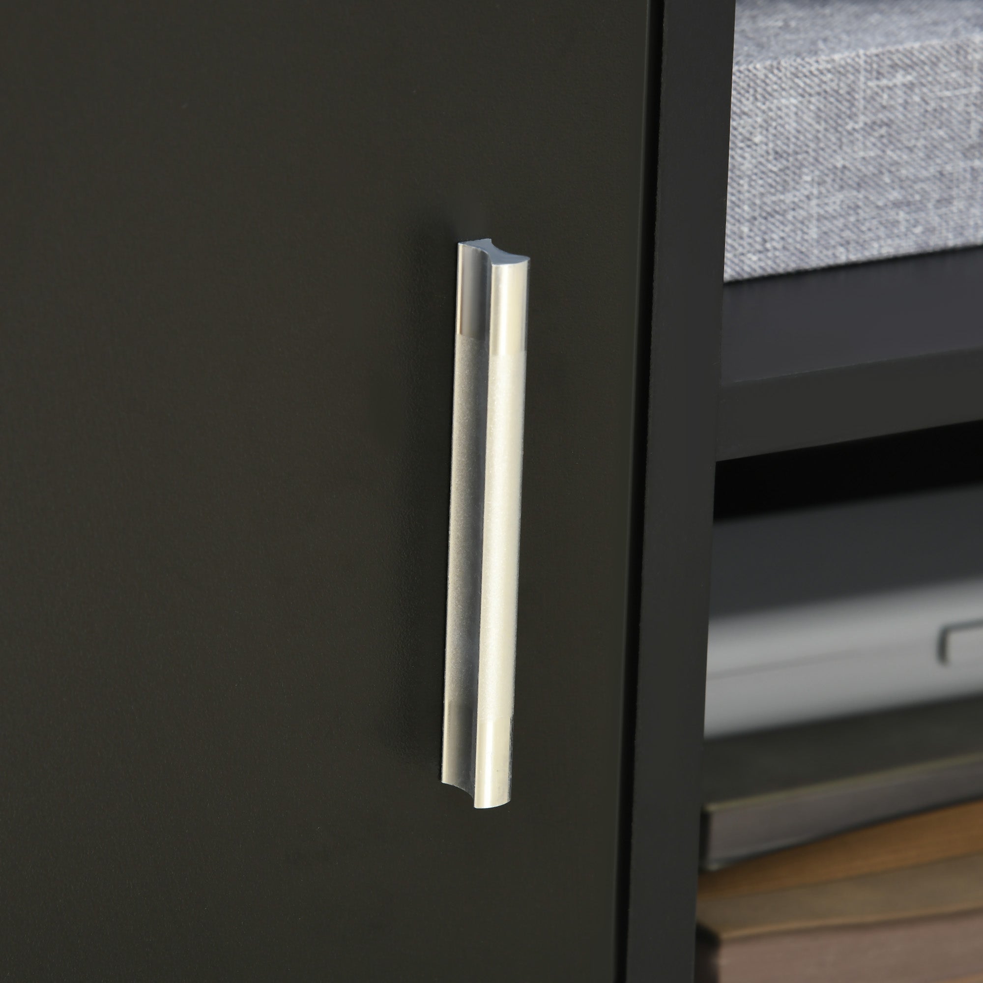 Kozy Multi-Storage Printer Stand Unit Office Desk Side Mobile Storage w/ Wheels Modern Style 60L x 50W x 65.5H cm - Black