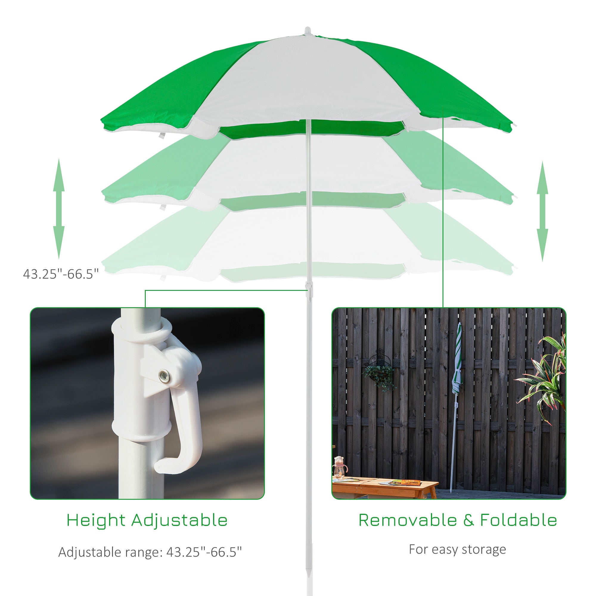 Kozy Kids Picnic Table with Benches, Wooden Sand and Water Table, Adjustable Parasol, Storage Bins, for Kids 3-6 Years, Brown