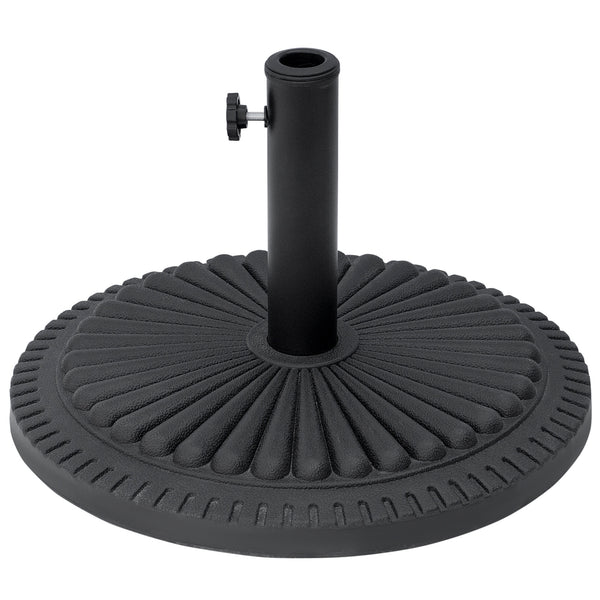 Round Cement Parasol Base Umbrella Weight Stand Holder Fits Φ35mm,Φ38mm,Φ48mm Pole for Patio Outdoor Garden