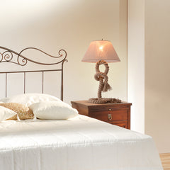 Kozy Table Lamp Bedside Light Indispensable Nautical Twisted Rope Glow E27 Bedroom Living Room Beige