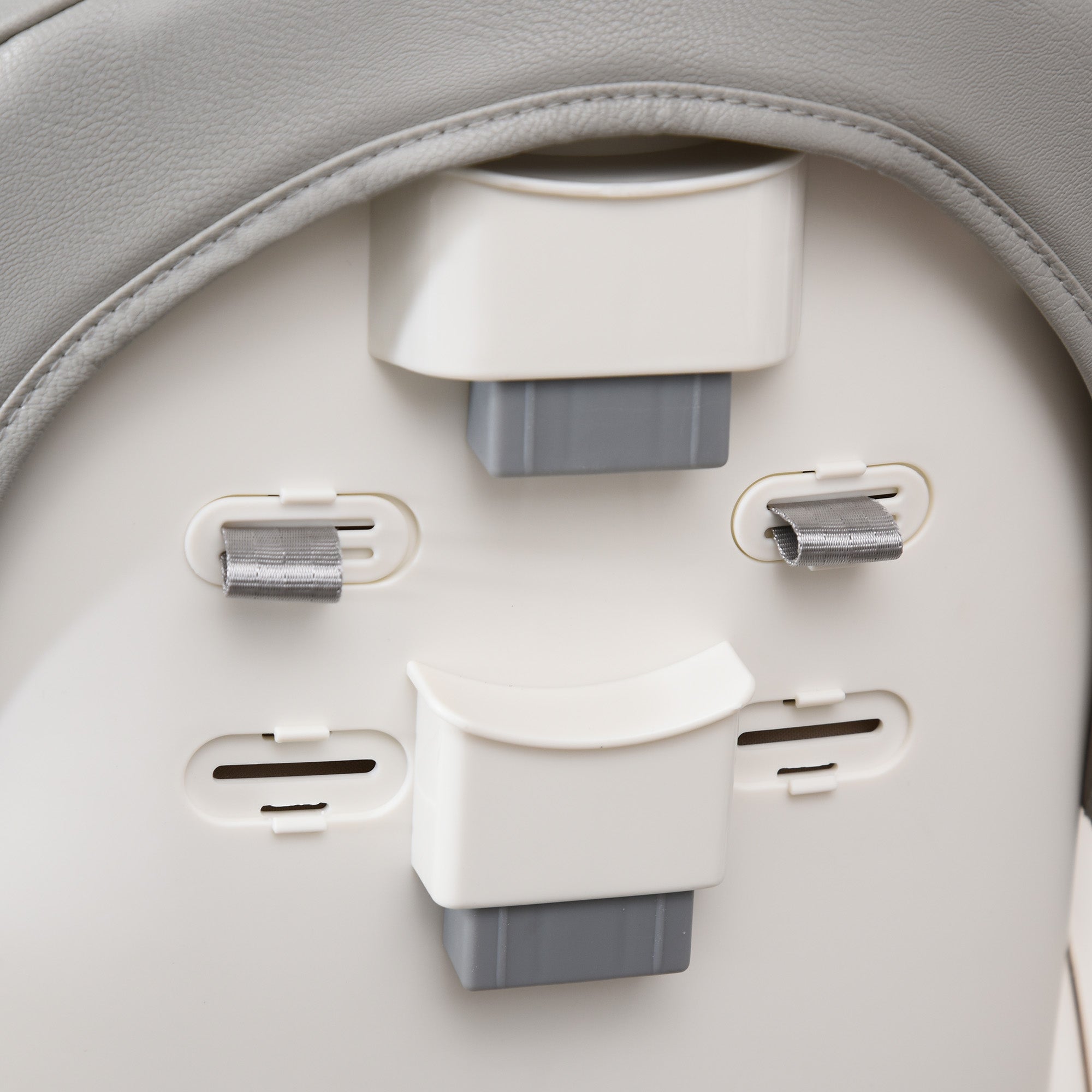 Kozy Foldable Baby High Chair Convertible Feeding Chair Height Adjustable with Adjustable Backrest Footrest and Removable Tray 5 Point Safety Harness for Kids 6 - 36 Months Grey