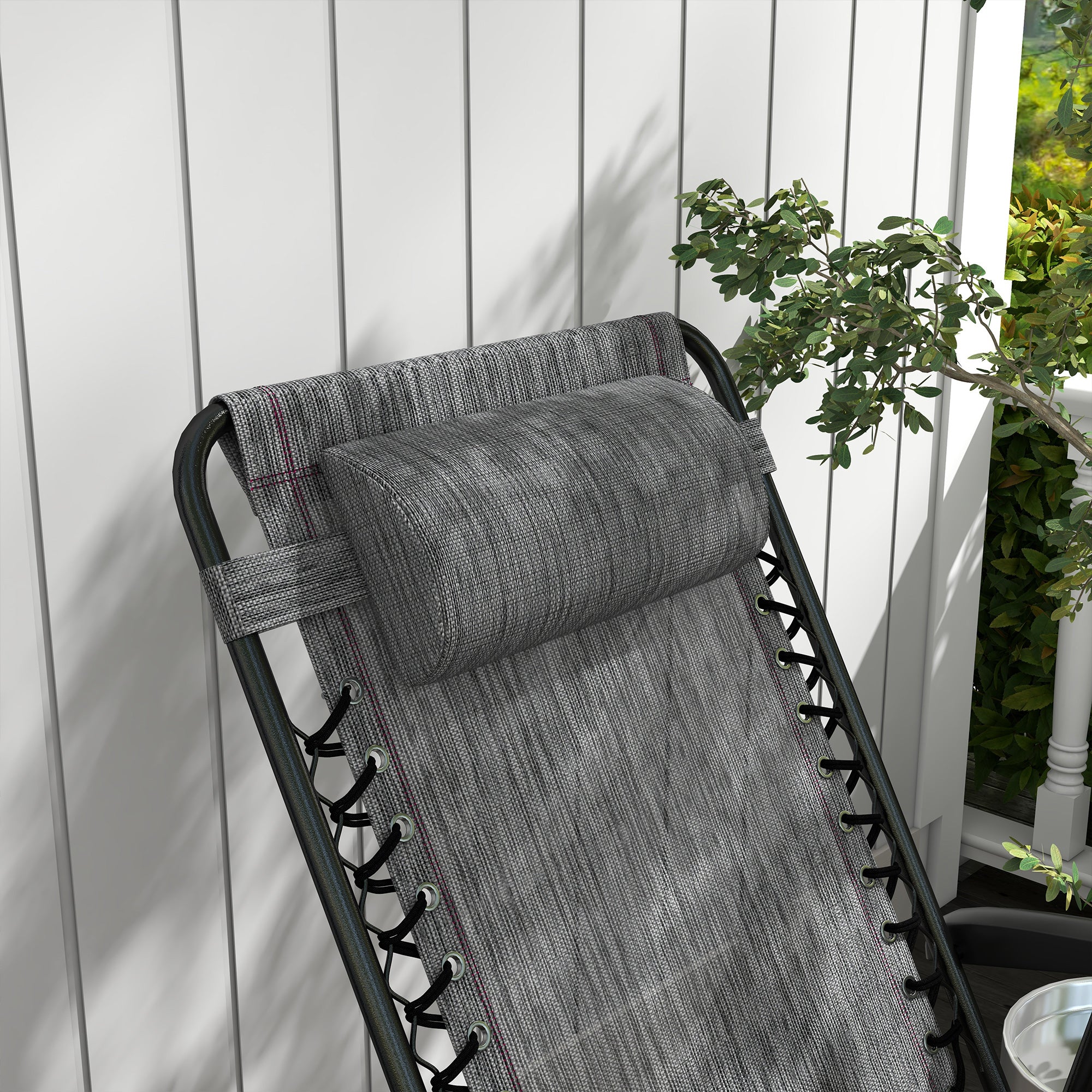 Outsunny Rocking Chair, Folding Outdoor Adjustable Zero