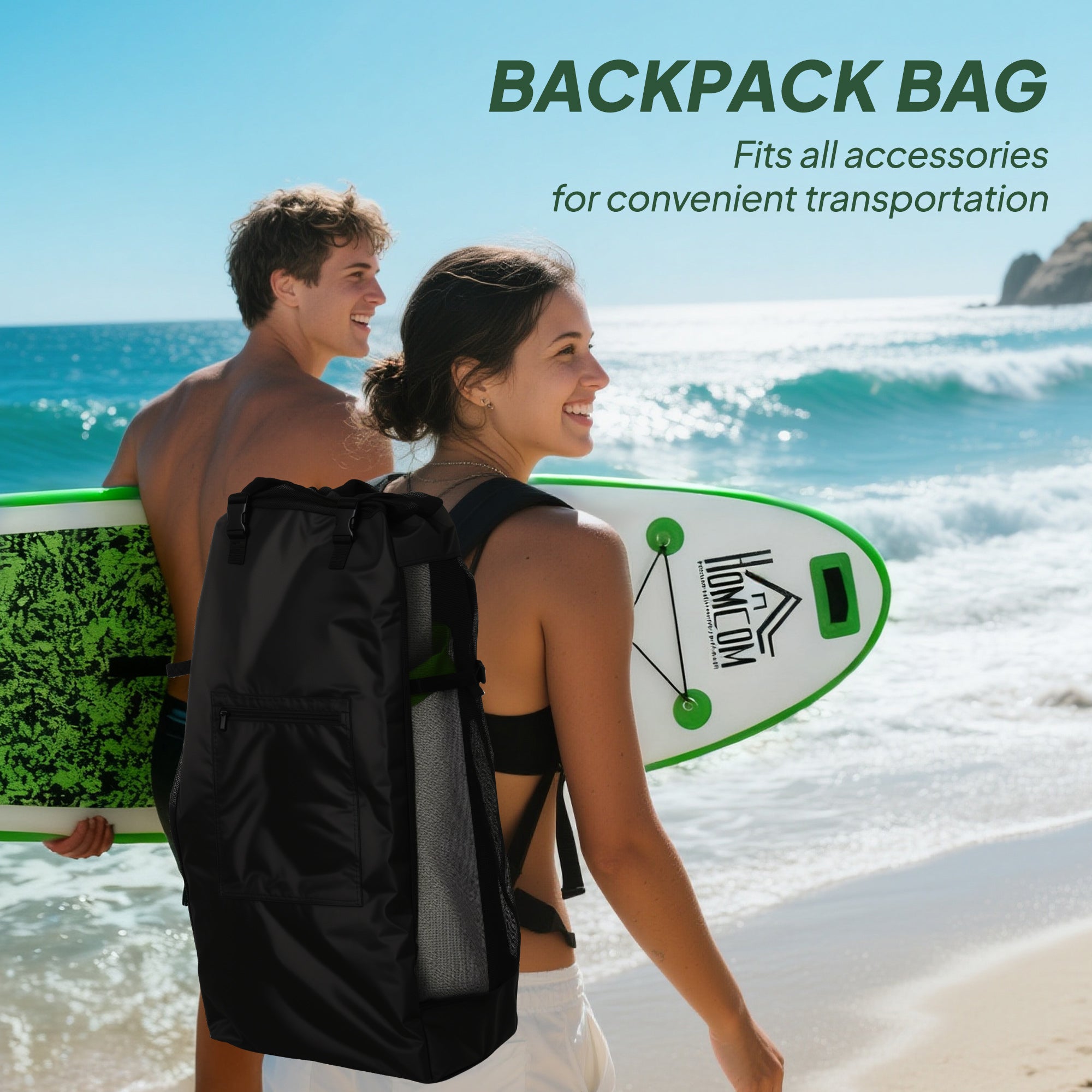 Kozy Inflatable Stand Up Paddle Board, 10' x 30" x 4", Non-Slip SUP, with ISUP Accessories, Hand Pump, 3 Fins, Adj Paddle for Youth Adult Beginners/Experts