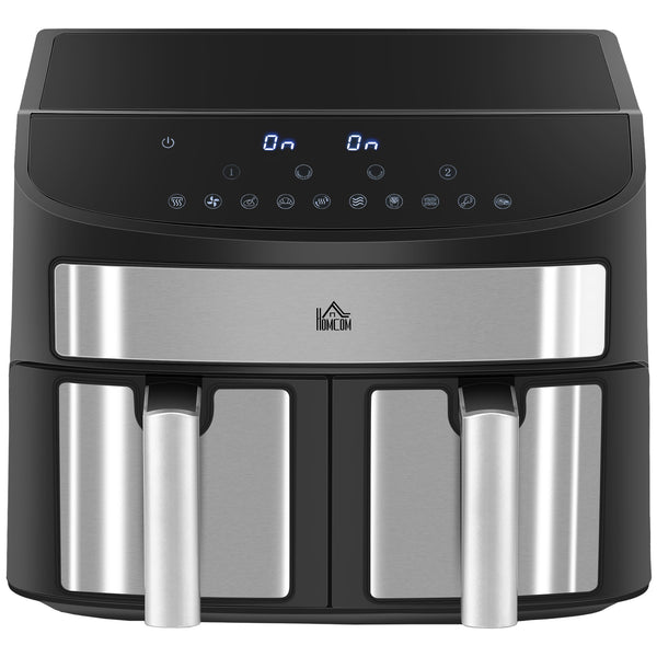 Dual Zone Air Fryer, 10-in-1 with Sync Cook & Sync Finish, 60-Minute Timer for Oil Free & Low Fat Cooking