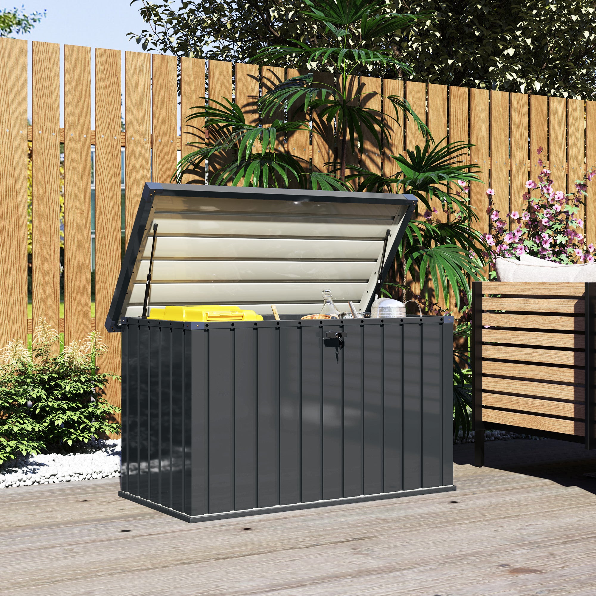 Kozy - 400L Galvanised Steel Garden Storage Box