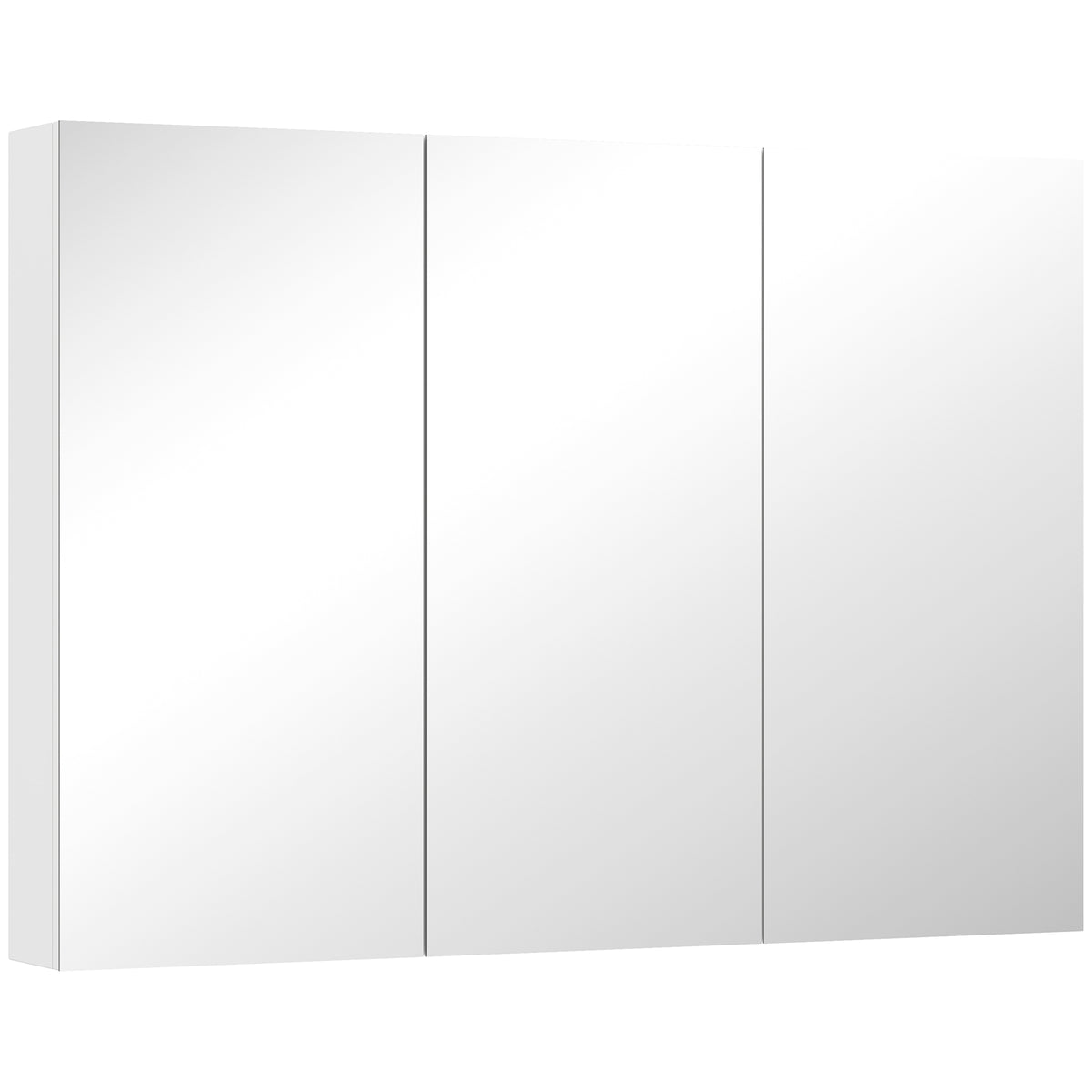 Kozy - Three-Mirror Bathroom Storage Cabinet - White