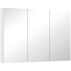 Kozy - Three-Mirror Bathroom Storage Cabinet - White
