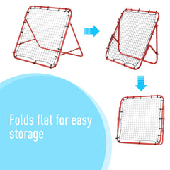 HOMCOM Rebounder Net W/PE Mesh Metal Tube, 96W x 80D x 96Hcm