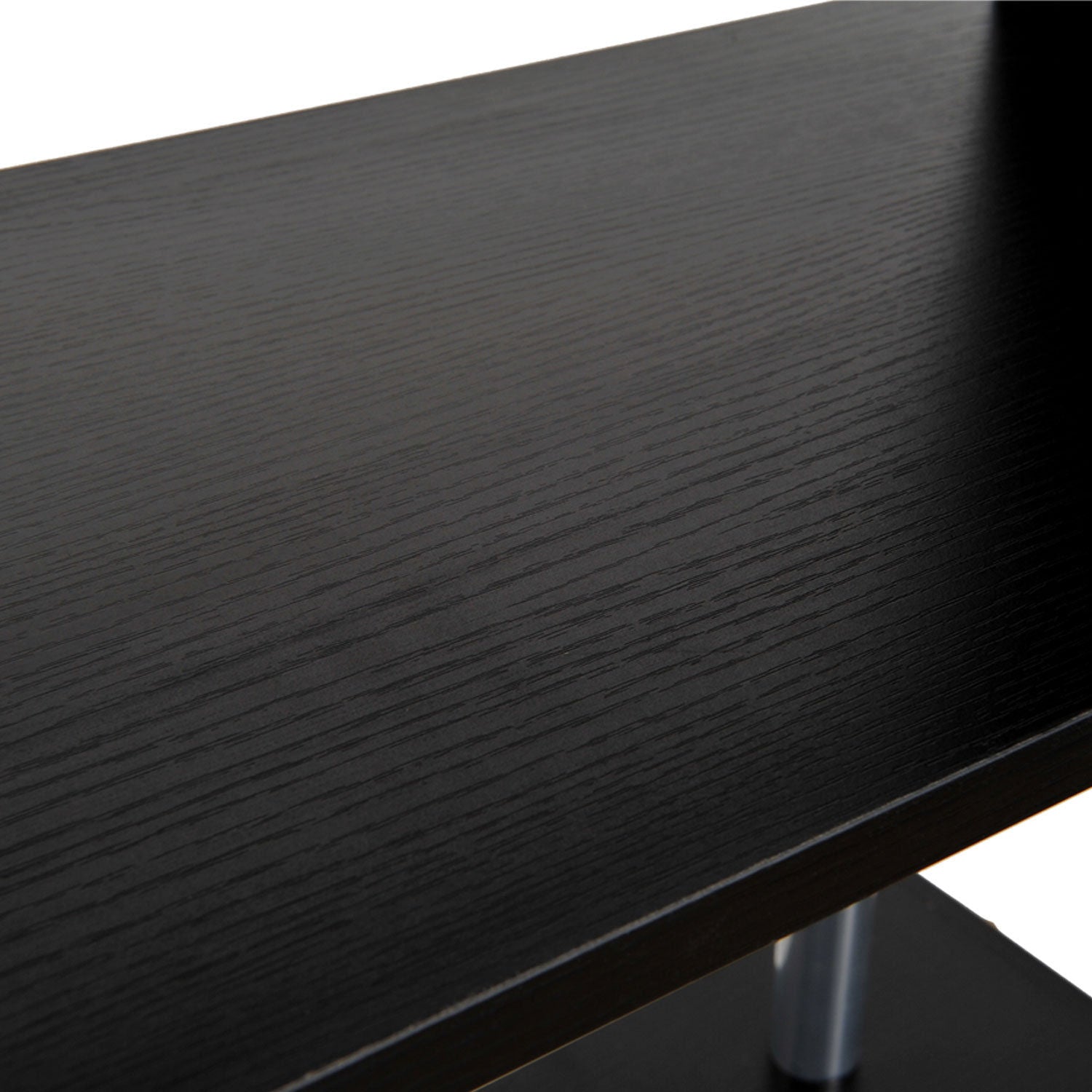 Kozy S Shape Bookcase, 5 Tiers Bookshelf, Modern Freestanding Storage Shelf for Home Office, Study, Living Room, 80 x 30 x 145cm Black