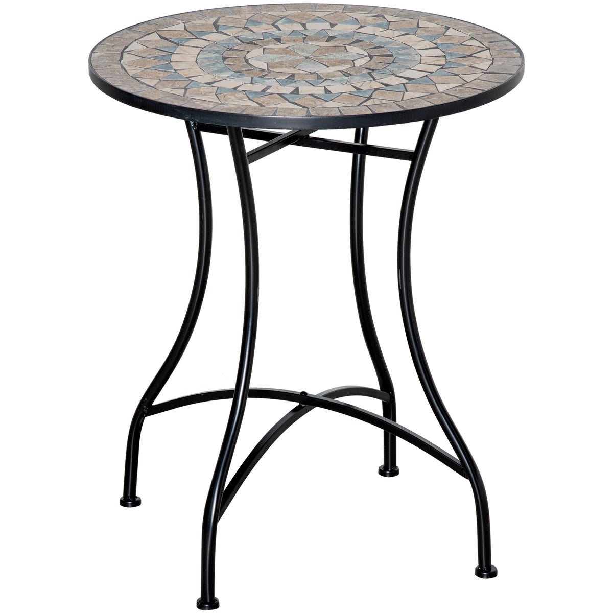 Kozy 60cm Mosaic Outdoor Patio Table - Green