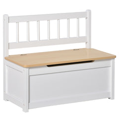 Kozy 2 In 1 Wooden Toy Box, Seat Storage Bench, Storage Chest Cabinet Organiser, with Safety Pneumatic Rod