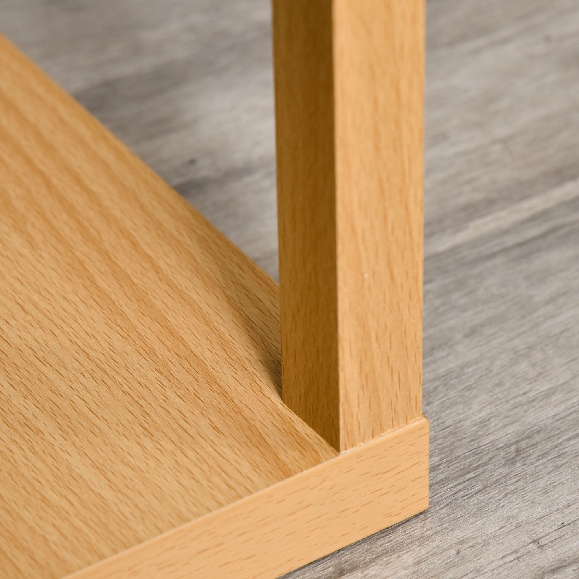 Kozy 3-Tier Floor Lamp, Floor Light with Storage Shelf, Reading Standing Lamp with Acrylic Shade for Living Room, Bedroom, Kitchen, Dining Room, Office, Dorm, 160cm, Natural