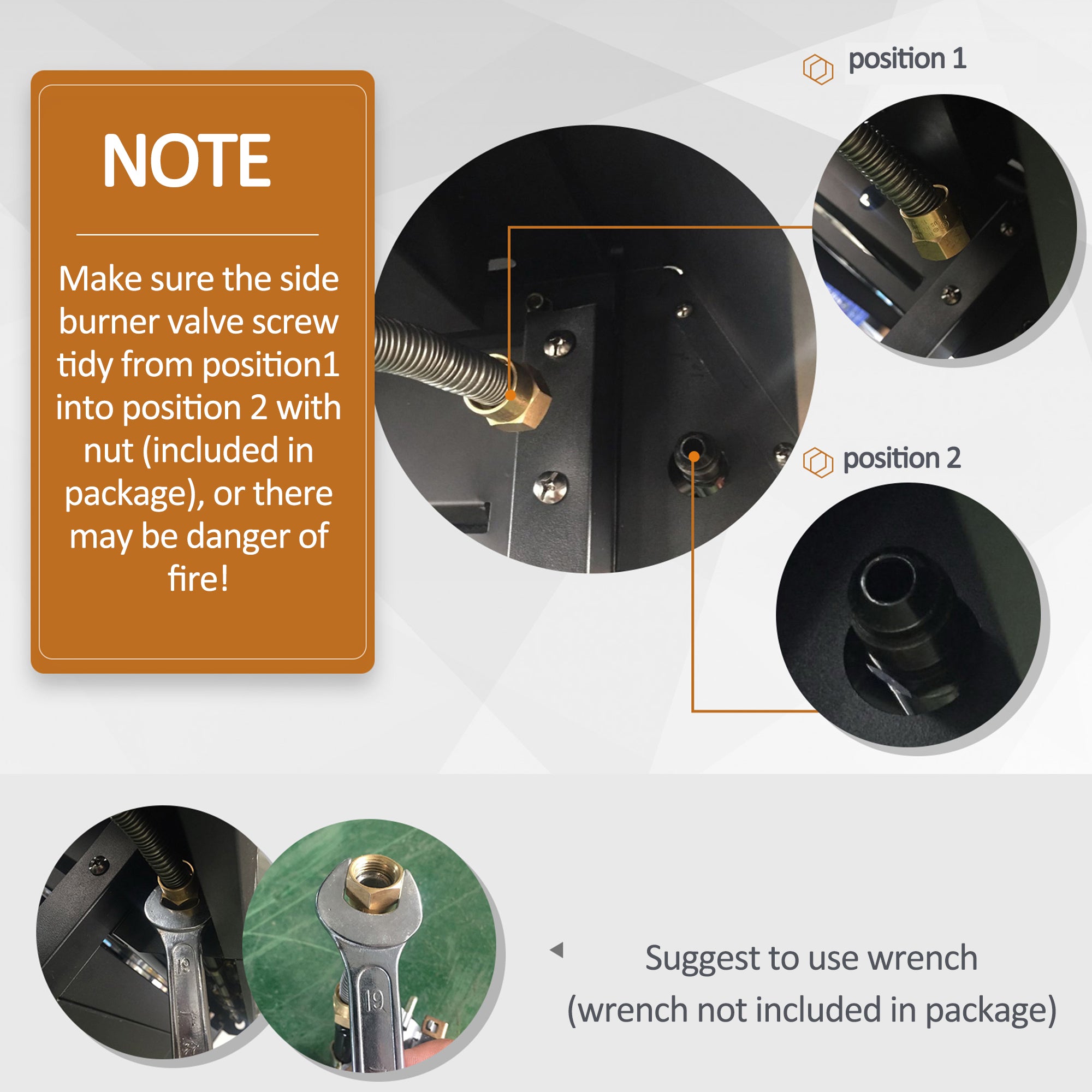 Kozy 3+1 Burner Gas BBQ Grill, Outdoor Barbecue Trolley with Wheels, Warming Rack, Side Shelves, Cabinet, Thermometer for Garden, Party, Camping, 110L x 50W x 100Hcm, Black