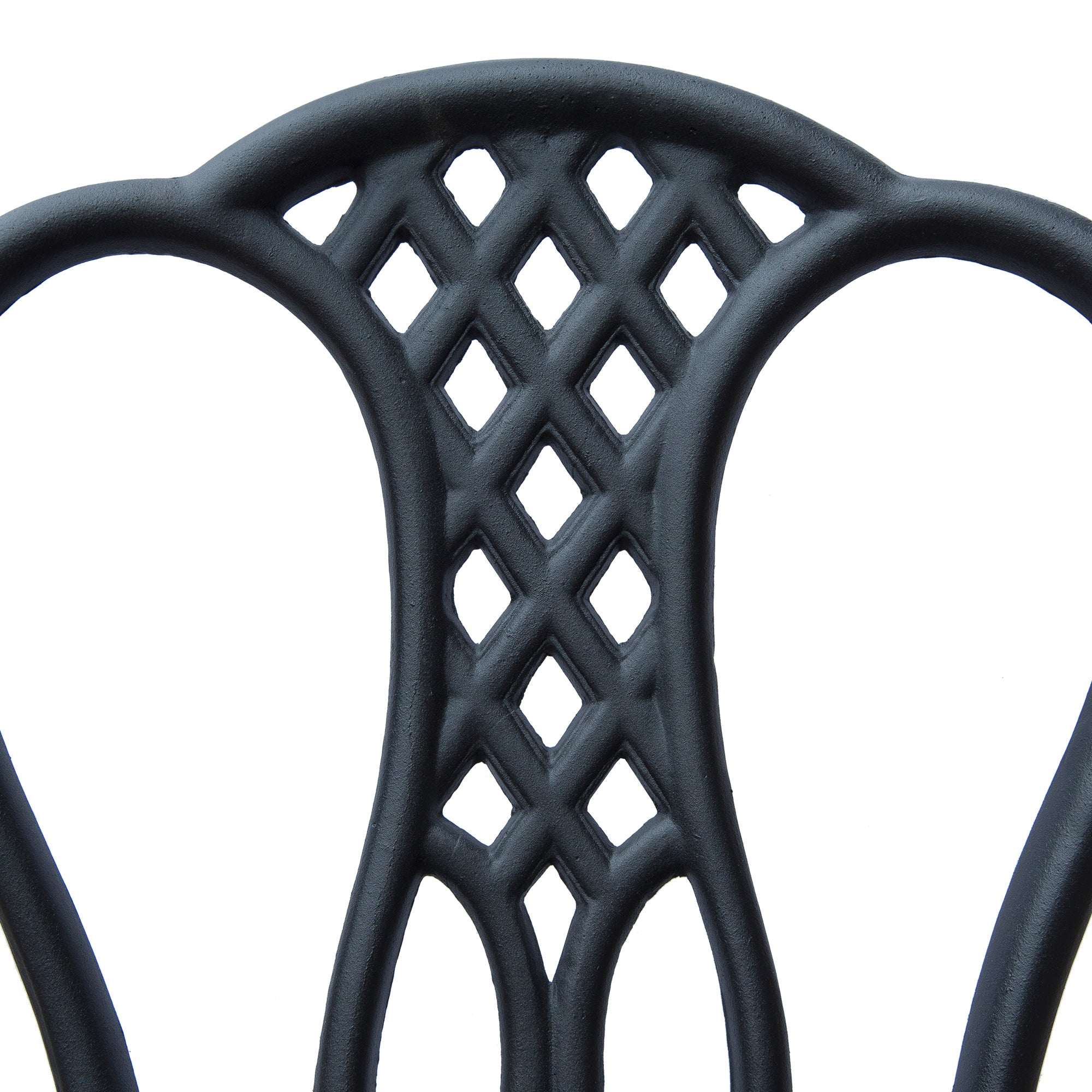 Kozy 3 Piece Patio Cast Aluminium Bistro Set Garden Outdoor Furniture Table and Chairs Shabby Chic Style