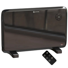 Kozy - 1.2kW Freestand/On-Wall Electric Convector Heater, with Adjustable Thermostat - Black