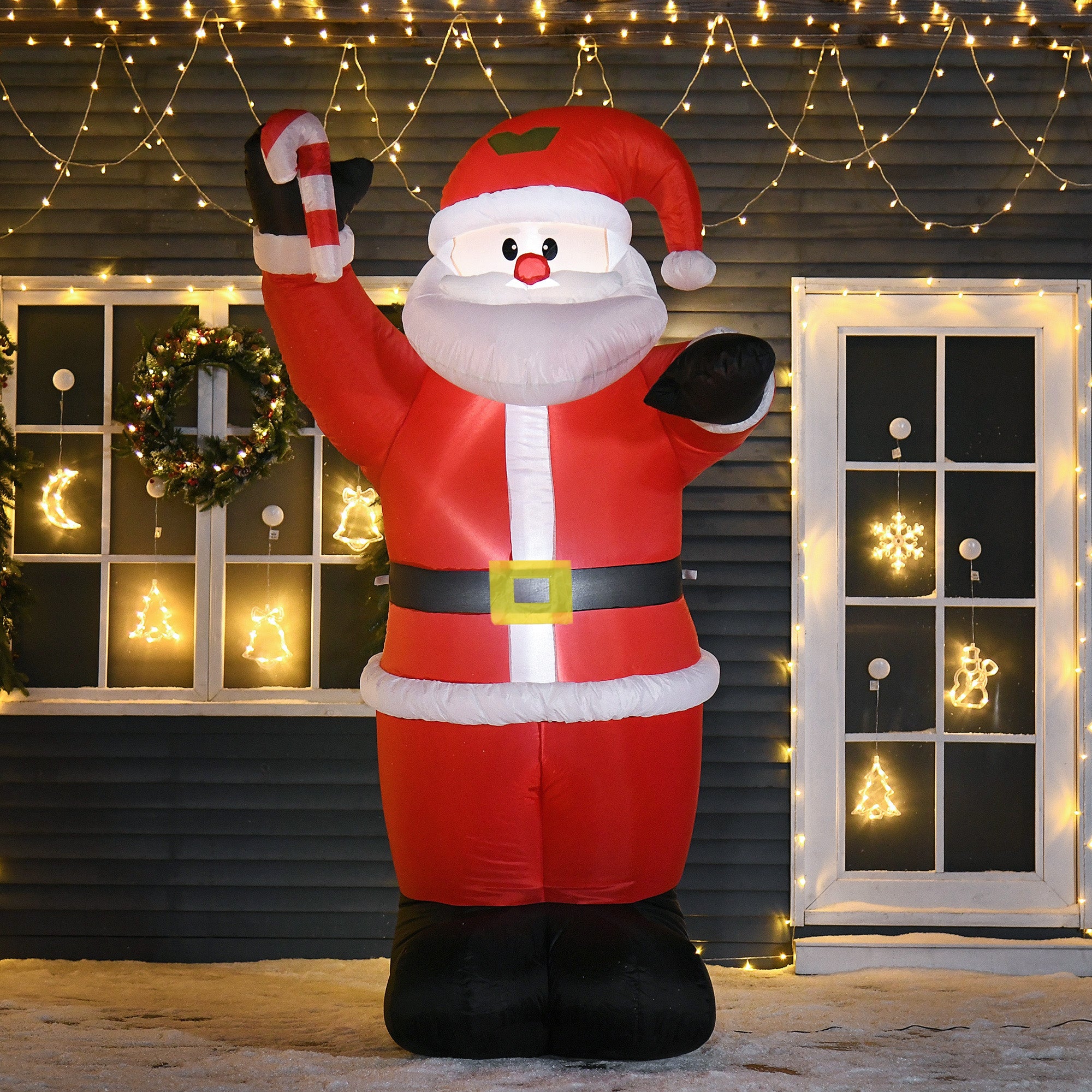 Kozy Inflatable Christmas Santa Claus Air Blown Decoration Yard