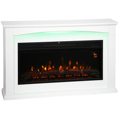 Kozy 2000W 5118 BTU Faux Flame Fireplace - White
