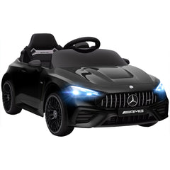 Kozy Licensed Mercedes AMG Kids Electric Car, 12V Ride On Car with Dual Motors, Remote Control for 3-6 Years, Black