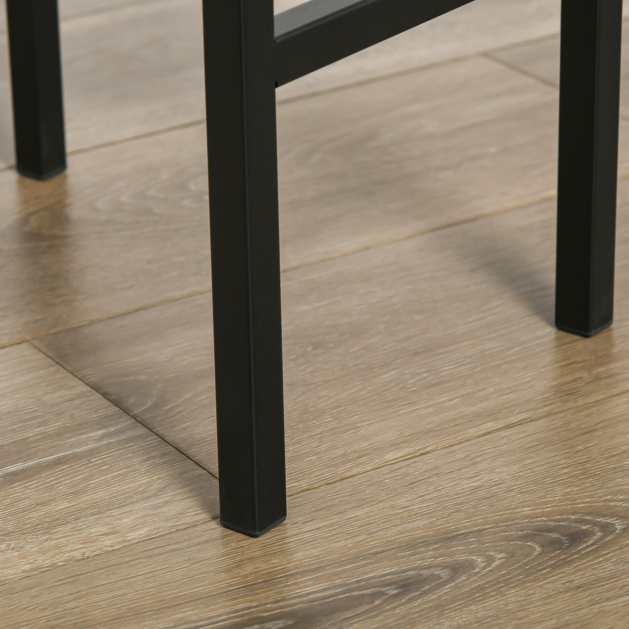 Kozy Industrial Bar Stools, Set of 2 Kitchen Breakfast Bar Chairs with Footrest, Counter Height Island Stools for Dining Area, Home Pub, Rustic Brown