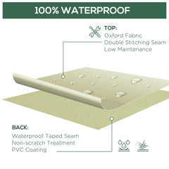 Kozy 600D Oxford Cloth Waterproof Furniture Cover Wicker Chairs Garden Patio Rattan Seat Outdoor Protector L70*W90*H115cm