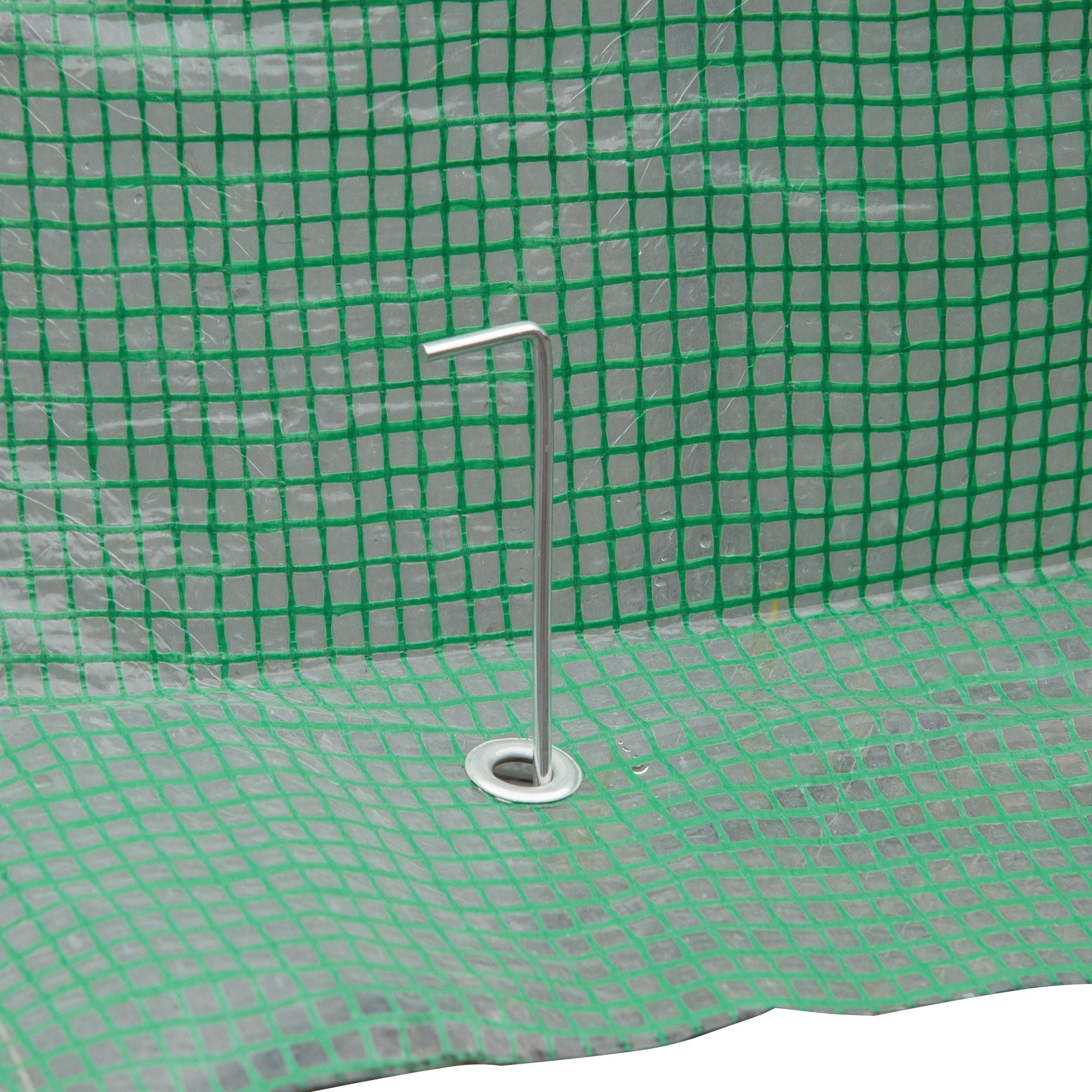 Kozy Pop-up Small Greenhouse, Outdoor Walk-in Tomato Greenhouse with Carrying Bag, PE Cover, Steel Frame, Green, 2.4L x 1.8W x 2.4H m