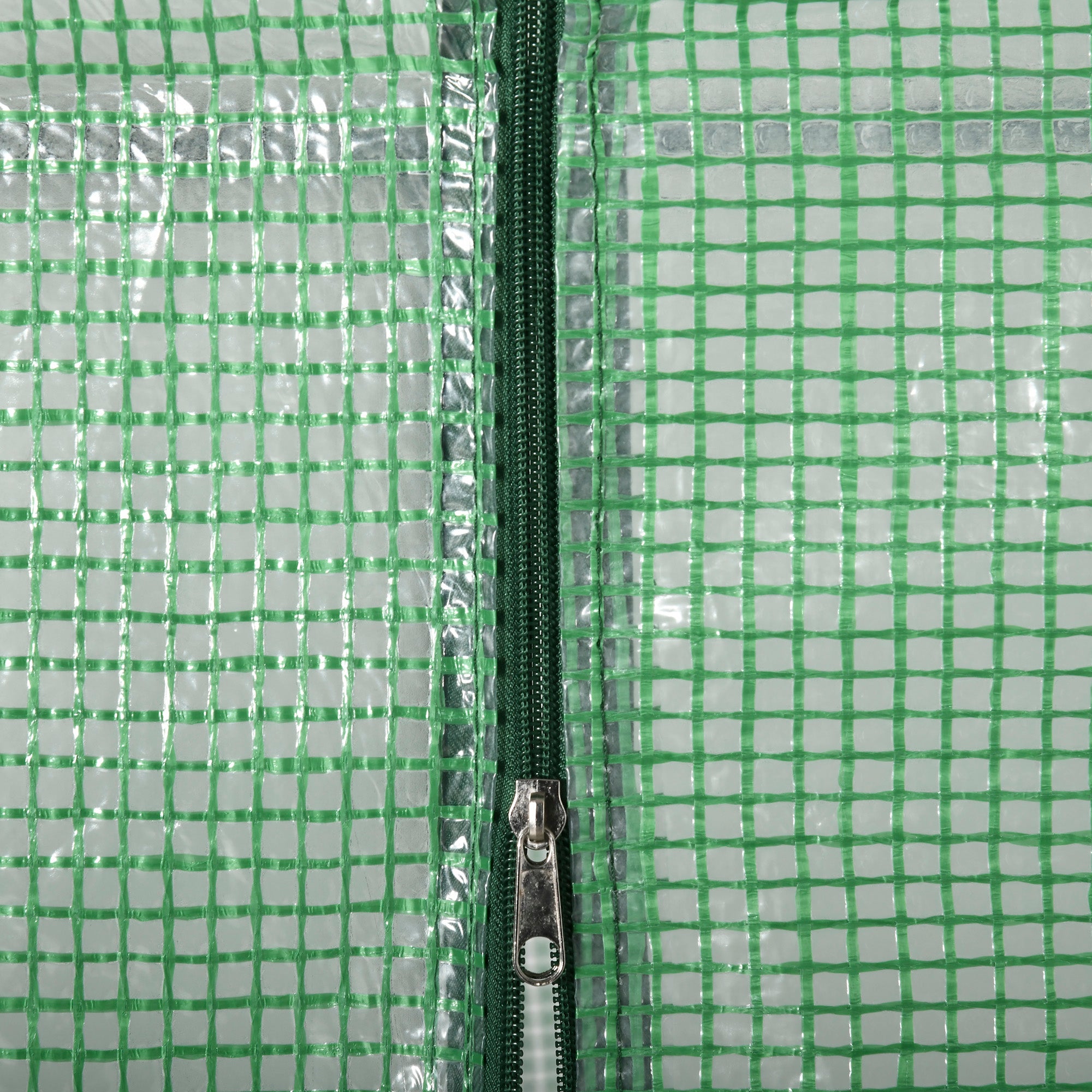 Kozy Walk In Greenhouse with Shelves, Portable Gardening Plant Grow House for Outdoor with 2 Tier Shelf, Roll-Up Zippered Door, PE Cover, 141 x 72 x 191cm, Green