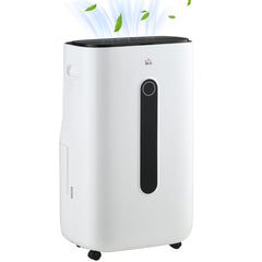 HOMCOM 6500mL Portable Dehumidifier with Air Purifier Filter, 24H Timer, 4 Modes, 22L/Day, for Home Laundry Basement