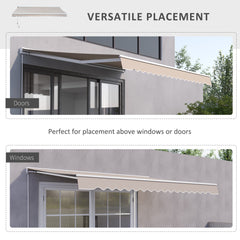 Outsunny 3.5Lx2.5M Retractable Awning