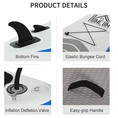 Kozy Stand Up Paddle Board SUP Accessory Carry Bag Adj Paddle Pump Leash Inflatable Paddle Board