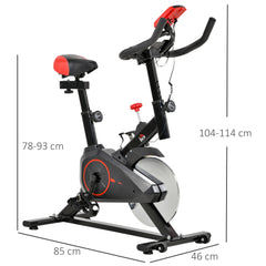 Kozy Indoor Upright Exercise Bike Machine, with Adjustable Seat, Resistance, Handlebar, LCD Display