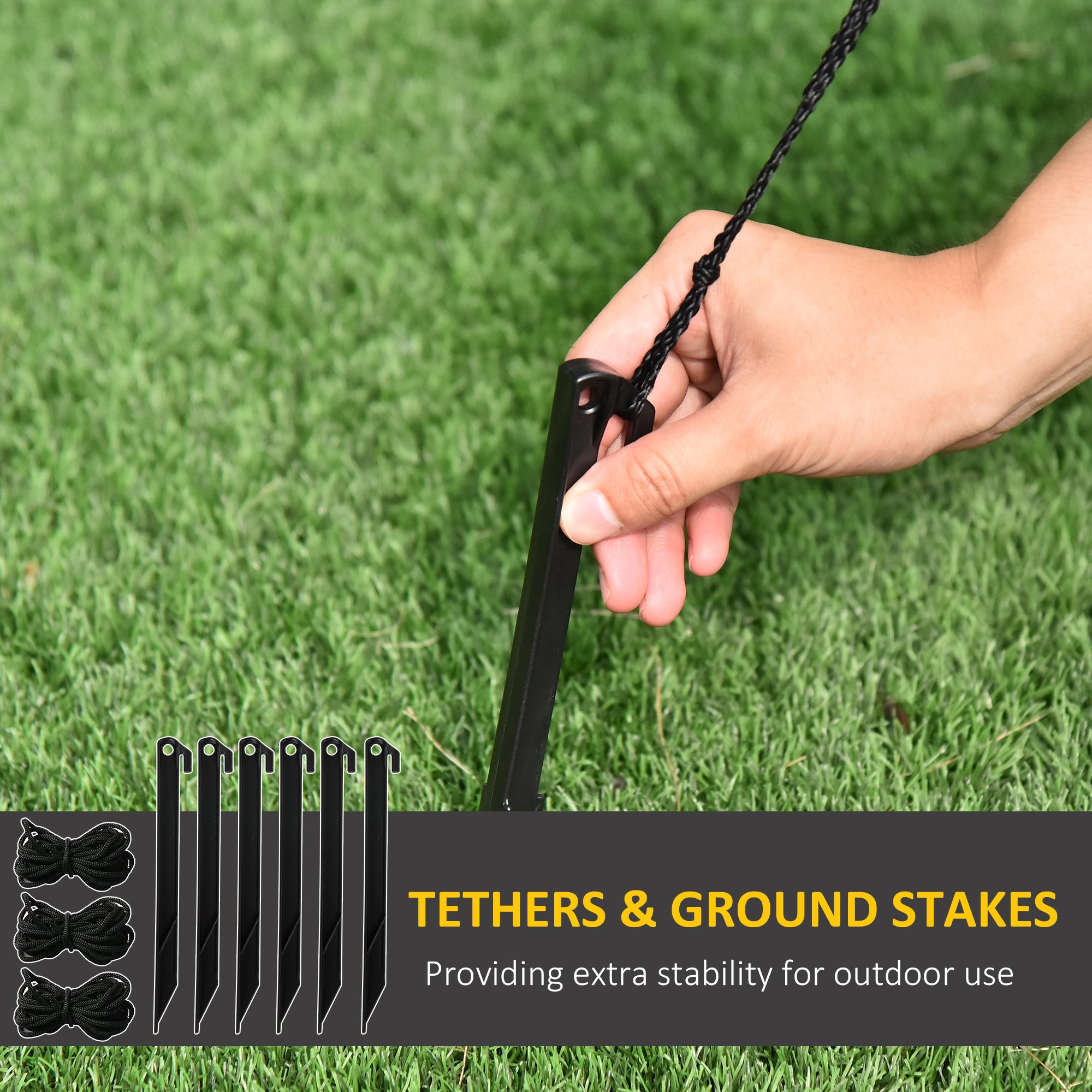 Kozy 6ft Christmas Inflatable Gingerbread Man & Santa Hat Safe Outdoor Decoration w/ Accessories