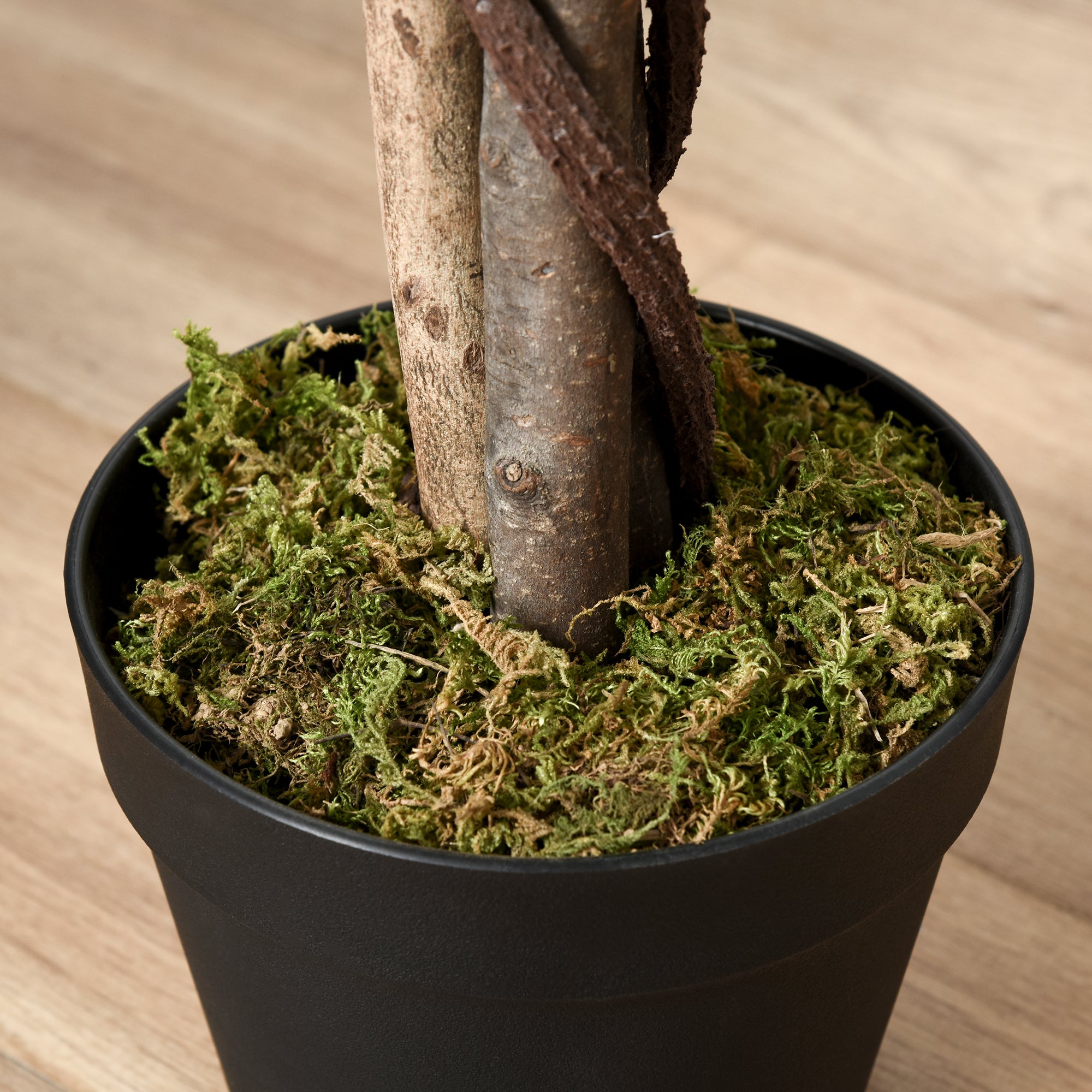 Kozy Set of 2 Artificial Plants White Rose Floral in Pot, Fake Plants for Home Indoor Decor, 90cm, Light Blue